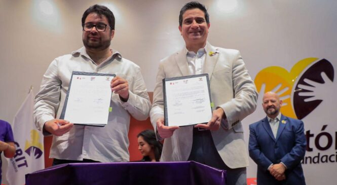 FIRMA ALCALDE ISAAC MONTOYA CONVENIOS DE COLABORACIÓN CON LA FUNDACIÓN TELETÓN