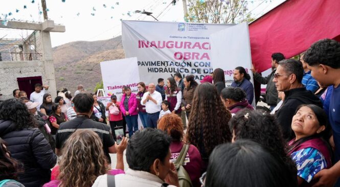 INVIERTE TLALNEPANTLA MÁS DE 21 MILLONES DE PESOS EN REHABILITACIÓN DE VIALIDADES EN TEPEOLULCO