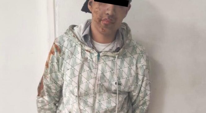 POLICÍA MUNICIPAL DETIENE POR ROBO A SUJETO CON BRAZALETE PENITENCIARIO