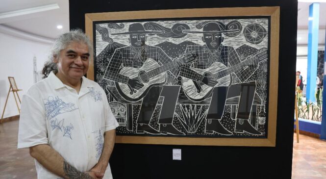 INAUGURA HUIXQUILUCAN EXPOSICIÓN “TINTA Y MEMORIA” DEL ARTISTA JOEL RENDÓN