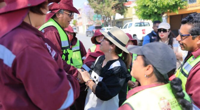 AZUCENA CISNEROS RECUPERA 150 KILÓMETROS DE CAMELLONES EN ECATEPEC EN LOS PRIMEROS CIEN DÍAS DE 2026