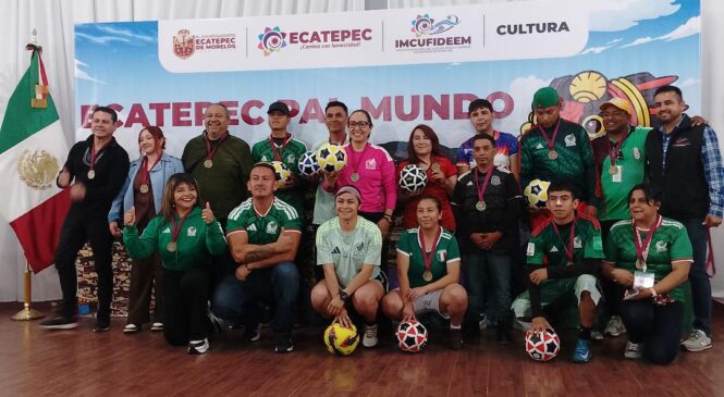 PRESENTA AZUCENA CISNEROS CAMPAÑA ECATEPEC PAL MUNDO RUMBO A LA COPA 2026
