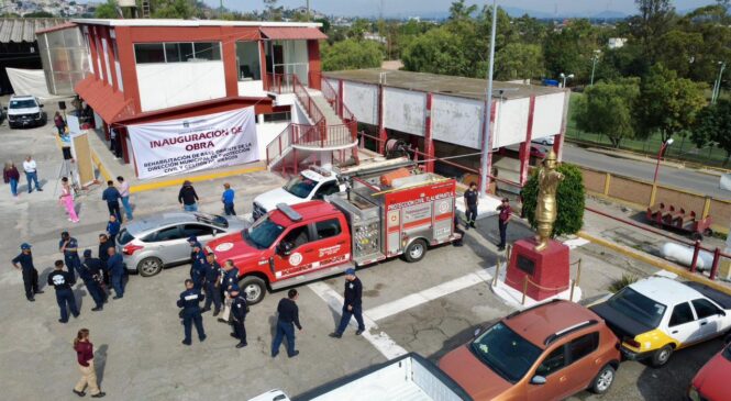 RACIEL PÉREZ CRUZ RECONSTRUYE INSTALACIONES DE PROTECCIÓN CIVIL Y BOMBEROS