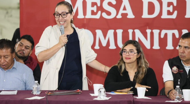 AZUCENA CISNEROS REALIZA MESAS DE PAZ COMUNITARIAS NOCTURNAS
