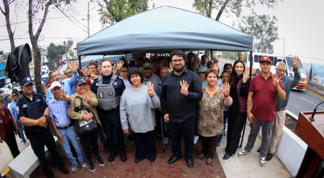 ALCALDE ISAAC MONTOYA ENTREGA UN NUEVO C2 EN LA COLONIA OLÍMPICA RADIO, SUSTITUYE UN MÓDULO DE SEGURIDAD ABANDONADO