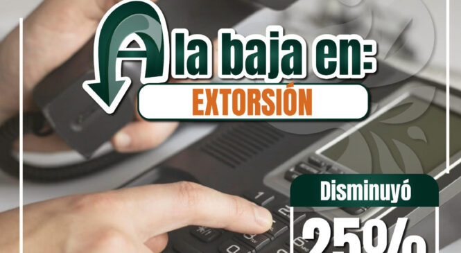 DISMINUYE IZCALLI 25 POR CIENTO EL DELITO DE EXTORSIÓN DE ACUERDO CON SESNSP
