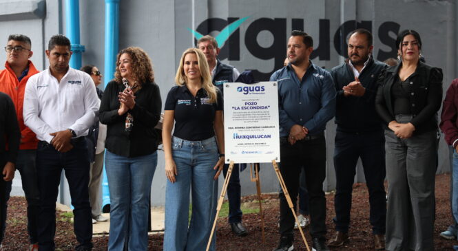 MÁS DE 10 MIL VECINOS DE LA ZONA RESIDENCIAL DE HUIXQUILUCAN RECIBIRÁN MÁS AGUA CON LA INAUGURACIÓN DEL POZO “LA ESCONDIDA”