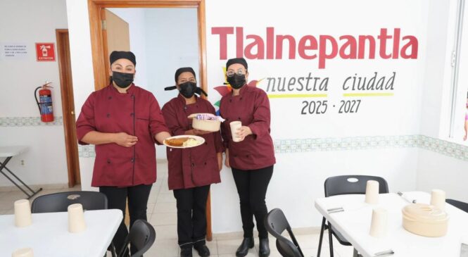 INAUGURA RACIEL PÉREZ NUEVA COCINA DEL BIENESTAR EN EL ORIENTE DE TLALNEPANTLA
