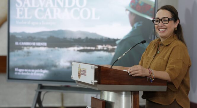 ANUNCIA ALCALDESA AZUCENA CISNEROS LA CREACIÓN DEL HUMEDAL EL CARACOL CON EL QUE SE RESCATARÁN 800 HECTÁREAS Y SE BENEFICIARÁN  A MÁS DE 200 MIL HABITANTES EN ECATEPEC