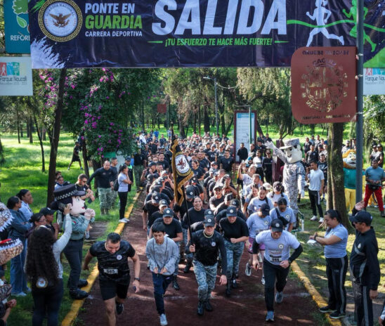 ALCALDE ISAAC MONTOYA DESTACA EL COMPROMISO Y LA VOCACIÓN DE SERVICIO DE LA GUARDIA NACIONAL EN LA CARRERA “PONTE EN GUARDIA”