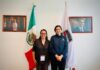 SE REUNE AZUCENA CISNEROS CON EQUIPO DE OMAR GARCÍA HARFUCH PARA EVALUAR MEJORAS A POLICÍAS