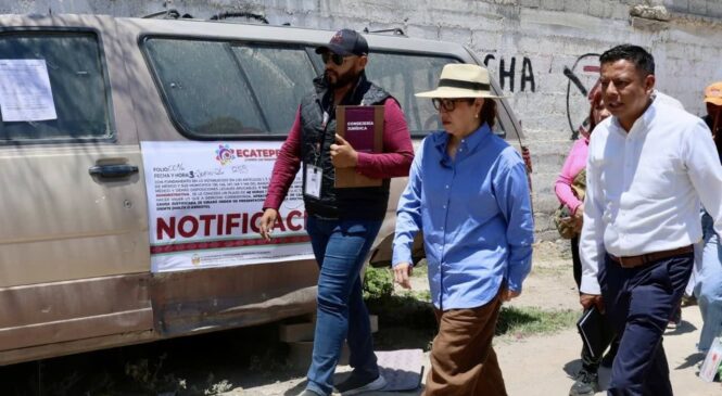 INICIAN EN ECATEPEC NOTIFICACIONES A QUIENES INVADEN LA VÍA PÚBLICA