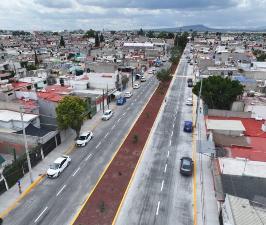 REPAVIMENTAN BOULEVARD QUETZALCÓATL EN CIUDAD AZTECA CON LO QUE SE BENEFICIARÁ A MÁS DE DOS MIL 500 HABITANTES