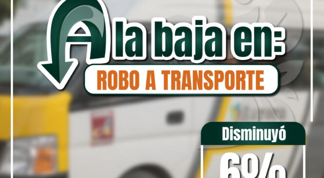 REDUCE IZCALLI  SEIS POR CIENTO EN ROBO EN TRANSPORTE PÚBLICO SEGÚN CIFRAS OFICIALES