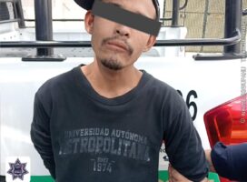 CAPTURA COMISARÍA DE IZCALLI A UN SUJETO EN POSESIÓN DE UN ARMA DE FABRICACIÓN ARTESANAL
