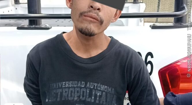 CAPTURA COMISARÍA DE IZCALLI A UN SUJETO EN POSESIÓN DE UN ARMA DE FABRICACIÓN ARTESANAL