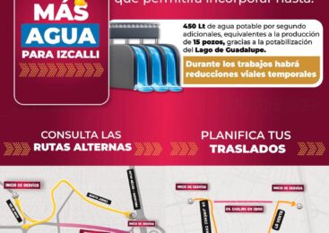 MÁS AGUA PARA CUAUTITLÁN IZCALLI REQUIERE OBRAS HOY PARA TENER UN MAYOR SERVICIO MAÑANA