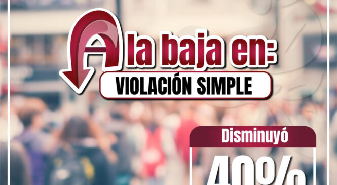 DISMINUYE IZCALLI 40 POR CIENTO DENUNCIAS POR VIOLACIÓN SIMPLE SEGÚN CIFRAS OFICIALES