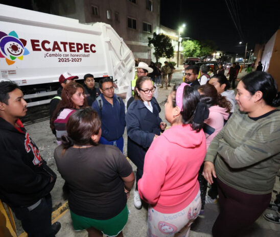 REFUERZA AZUCENA CISNEROS LA PREVENCIÓN DE INUNDACIONES EN ECATEPEC