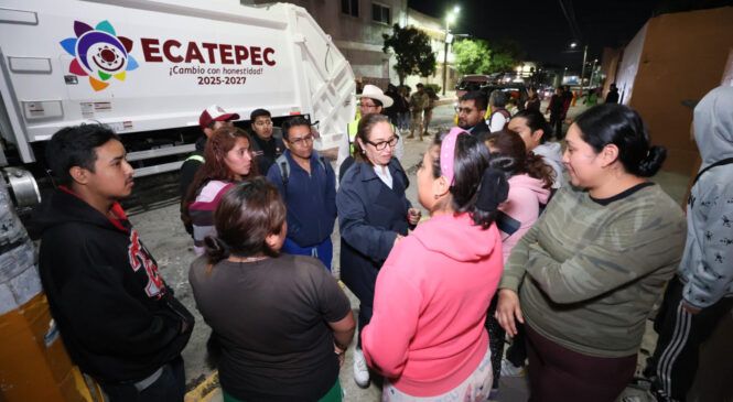 REFUERZA AZUCENA CISNEROS LA PREVENCIÓN DE INUNDACIONES EN ECATEPEC