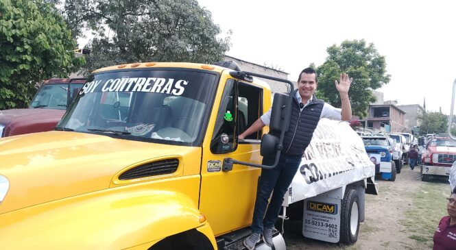 LLEVA ENRIQUE CONTRERAS MÁS DE CIEN MIL LITROS DE AGUA DIARIOS CON SU PROGRAMA GRATUITO DE DISTRIBUCIÓN DEL VITAL LÍQUIDO EN ATIZAPÁN
