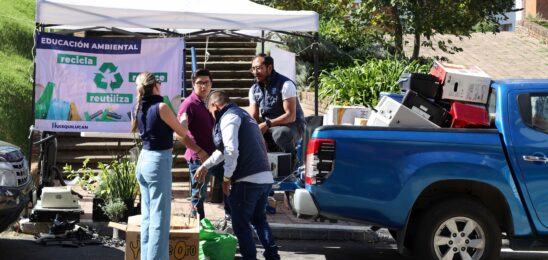 COLECTA HUIXQUILUCAN TRES TONELADAS DE RESIDUOS ELECTRÓNICOS, PLÁSTICOS Y DE CARTÓN A FAVOR DEL MEDIO AMBIENTE