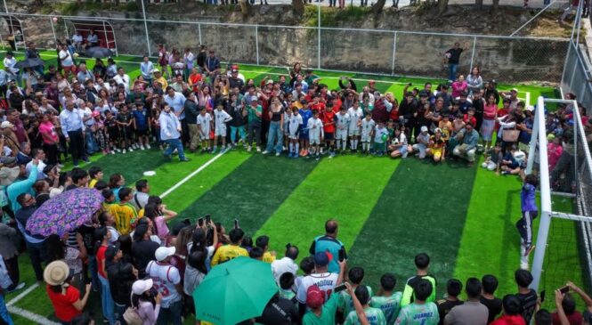 EN NAUCALPAN CON LAS HUELLAS DEL MUNDIAL SOCIAL YA SUMAN MÁS ESPACIOS COMUNITARIOS RESCATADOS E ILUMINADOS