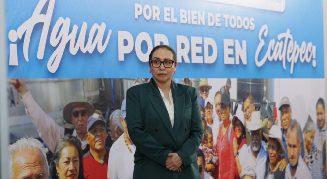 ECATEPEC INCREMENTA A 85 POR CIENTO EL SUMINISTRO DE AGUA EN LA QUINTA ZONA TRAS INVERSIÓN HISTÓRICA