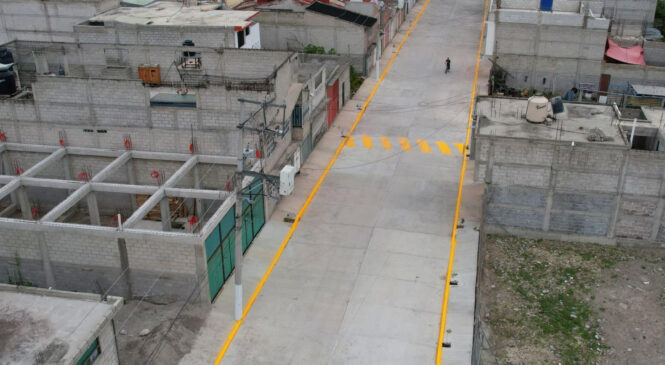 LLEVAN REPAVIMENTACIÓN, DRENAJE Y AGUA POTABLE A LA COLONIA EJIDO DE SANTA MARÍA TULPETLAC