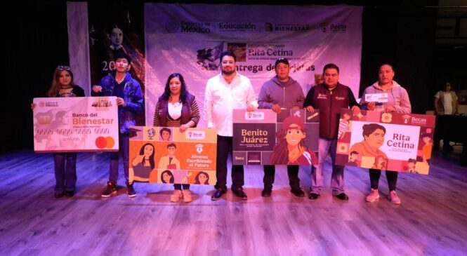 CONCLUYE EN NAUCALPAN ENTREGA DE MÁS DE 36 MIL TARJETAS DE LA BECA RITA CETINA PARA EDUCACIÓN PRIMARIA