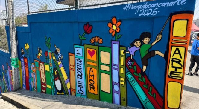 RESCATA HUIXQUILUCAN ESPACIOS PÚBLICOS CON ARTE Y COLOR