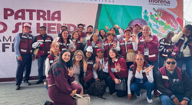 EN NAUCALPAN MORENA REFRENDA COMPROMISO CON LA SOBERANÍA NACIONAL