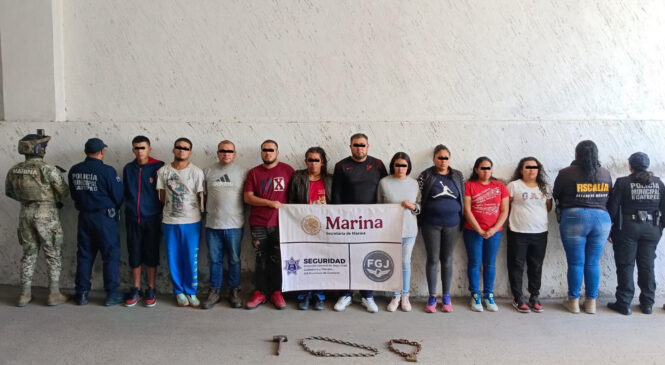 POLICÍA DE ECATEPEC CAPTURA A 9 PERSONAS POR PRESUNTO DESPOJO DE UN INMUEBLE