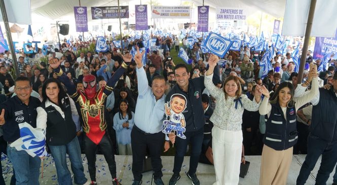 SAN MATEO ATENCO SE PINTARÁ DE AZUL EN EL 2027 ASEGURA ENRIQUE VARGAS