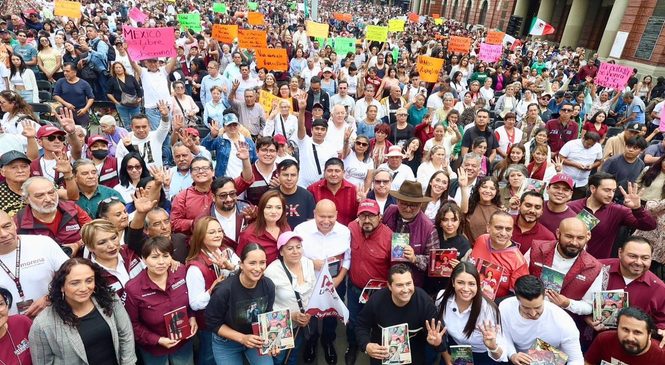 TLALNEPANTLA REFRENDA RESPALDO A LA 4T Y MUESTRA MÚSCULO Y UNIÓN DE MORENA