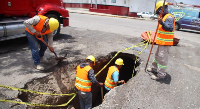 IZCALLI COMIENZA REPARACIÓN DE SOCAVÓN EN ZONA INDUSTRIAL CUAMATLA