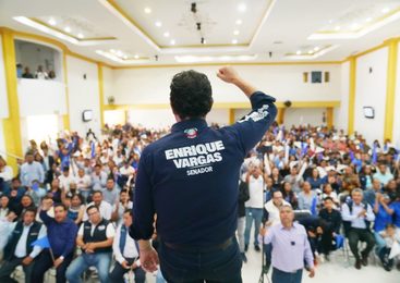 LISTOS LOS SOLDADOS AZULES EN COCOTITLÁN TRAS EL BANDERAZO DE SALIDA DEL SENADOR ENRIQUE VARGAS PARA LOS TRABAJOS PARTIDISTAS RUMBO AL 2027