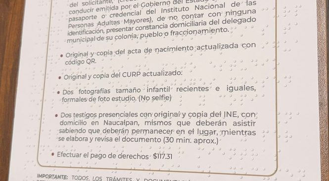 GOBIERNO DE NAUCALPAN FACILITA EL ACCESO A LA INFORMACIÓN CON REQUISITOS INCLUYENTES