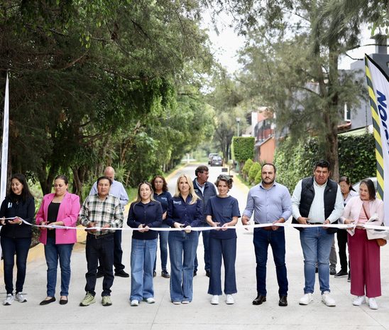 ENTREGA HUIXQUILUCAN NUEVAS CALLES REPAVIMENTADAS EN LA HERRADURA Y TECAMACHALCO