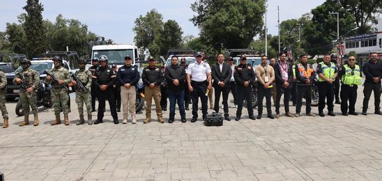 DESPLIEGAN MÁS DE 300 ELEMENTOS DE SEGURIDAD POR FIESTAS PATRIAS EN ECATEPEC