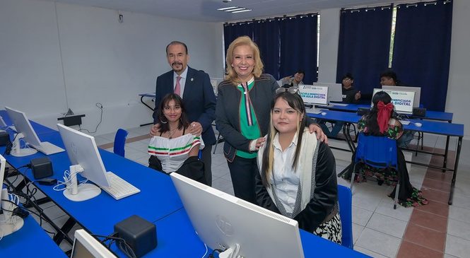 SUMA PEDRO RODRÍGUEZ HERRAMIENTAS EDUCATIVAS A LA UAEM CON LA ENTREGA DE UN AULA DIGITAL Y LA INAUGURACIÓN DE UN GIMNASIO