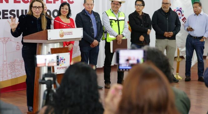 CON EL PLAN ORIENTE, ECATEPEC RECIBE INVERSIÓN DE MÁS DE 3 MIL MILLONES DE PESOS: AZUCENA CISNEROS