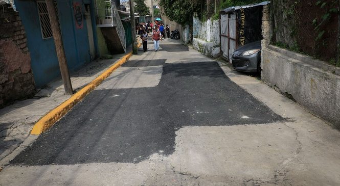 CREA GOBIERNO DE NAUCALPAN NUEVO SENDERO SEGURO Y LUMINOSO EN LA RAQUELITO