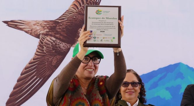 ECATEPEC RECIBE RECONOCIMIENTO INTERNACIONAL COMO CIUDAD DE LAS AVES POR SU RIQUEZA NATURAL