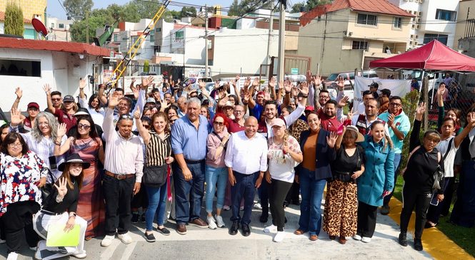 RENUEVAN CUATRO CALLES EN JARDÍNES DE BELLAVISTA, RACIEL PÉREZ ENTREGA OBRAS POR MÁS DE 19 MILLONES DE PESOS