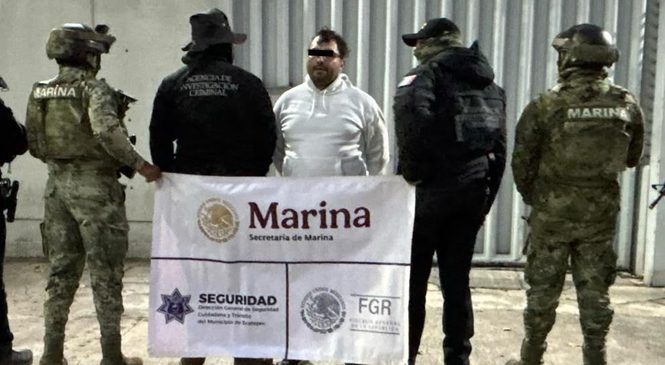 PERSONAL NAVAL COMISIONADO EN ECATEPEC Y LA UNIDAD DE COMBATE DEL DELITOS DE SECUESTRO DETIENEN A SUJETO VINCULADO A EXTORSIÓN Y SECUESTRO