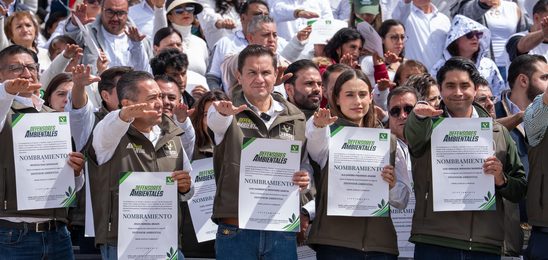 LUIS MONTAÑO TOMA PROTESTA COMO DEFENSOR AMBIENTAL DEL PVEM EN ATIZAPÁN