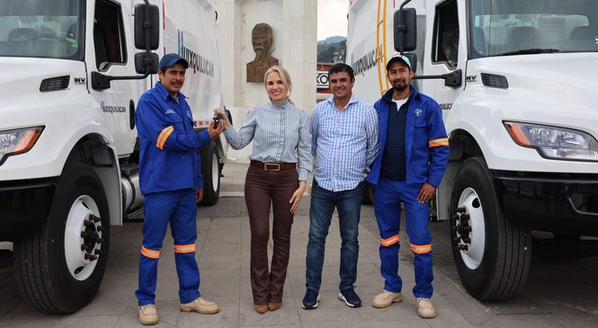 ENTREGA HUIXQUILUCAN NUEVO PARQUE VEHICULAR PARA MEJORAR SERVICIOS PÚBLICOS Y LA ATENCIÓN A LA POBLACIÓN